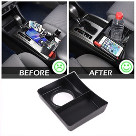 PIUGILH Cup Holder Storage Box Gear Shift Organizer for Toyota Tacoma 2006-2015,Gear Shift Storage Box, Gear Shift Console Side Tray Organizer,1 PCS