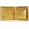 Golbe 91048 Rainbow Gold Italian Leather Bifold Wallet, gold