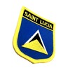 Saint Lucia Caribbean Flag Iron On Embroidered Fabric Sew On