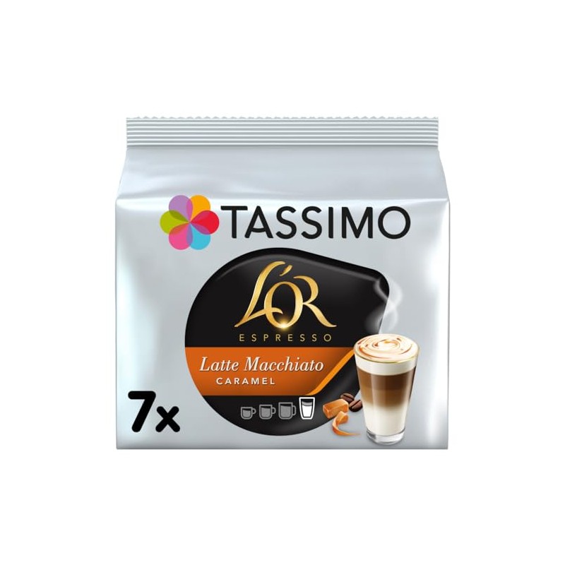 Tassimo L'Or Espresso Latte Macchiato Caramel 7 Discs, 237g