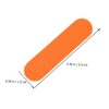 Mikinona Orange Disposable Wooden Nail Files 100pcs Pack Double-Sided Grit