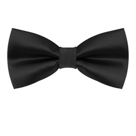 Luckyvestir Bow Ties for Men, Pre-Tied Bowtie Adjustable Black Mens Tie for Shirts Vests Tuxedos Suits Wedding Party Graduation Banquet Gifts