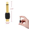 Lunpog Audio Adaptor 6.35 mm 6 Pieces Jack Male to