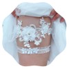 JWICOS Bride Wedding Lace Garters White Bridal Garter Brides Floral