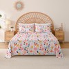 Yibeizi Floral Sheet Set for Girls Twin, Kids Cute Print
