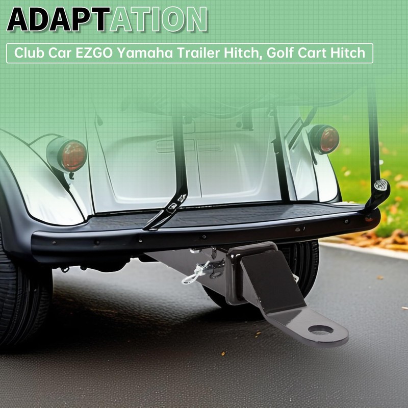 ECOTRIC Golf Cart Universal Rear Hitch with 2" Receiver for