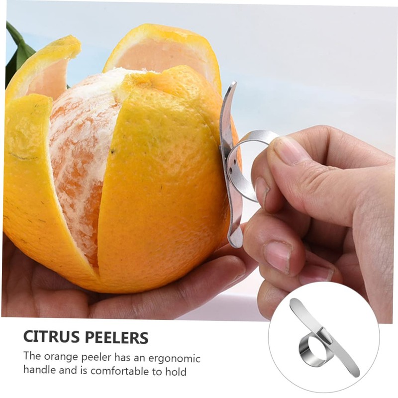 Mikinona 3 Sets 4pcs Sturdy Stainless Steel Peelers Citrus Peelers