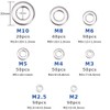 Flat Washers 360 Piece Set Flat Washers Stainless Steel M2