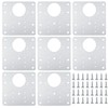 8 Hinge Repair Plates, Kitchen Cupboard Door Hinge Plates, Cabinet