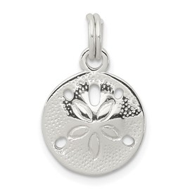 Auriga Fine Jewelry 925 Sterling Silver Polished Sand Dollar Pendant (L- 22 mm, W- 15 mm)