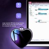 Heart Shape Pendant Recorder 4GB MP3 Intelligent HD Noise Cancelling