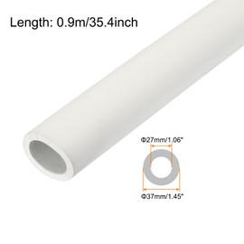Rebower 27mm ID Pipe Insulation Tubing 5mm Thick Heat Preservation Foam Tube, [for Plumbing Freeze Protection Exercise Handle] - 37mm OD/3ft/White