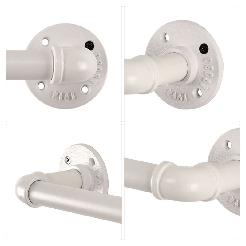 LINKPIPES Pipe Towel Bar Wall Mounted Industrial Towel Rack Holder