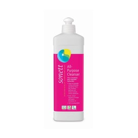 Sonett Limpiador universal multiusos orgánico de 0,5 l limpia todas las superficies limpiables de manera eficaz y suave: suelos, azulejos, ventanas, muebles de baño y cocina, electrodomésticos sanitarios