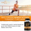 Balincer Organic Turmeric Curcumin with Ginger and Black Pepper Capsules-for
