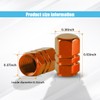 4PCS Car Tire Stem Valve Caps, Auto Hexagon Shape Dustproof