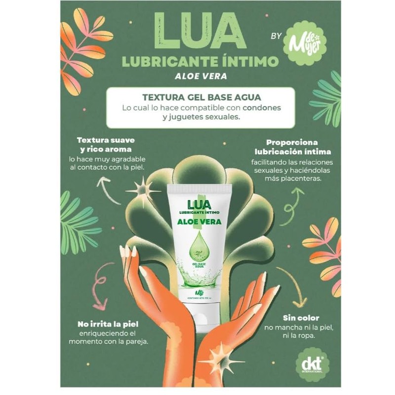 Gel Lubricante Intimo Lua By M De Mujer, Con Aloe