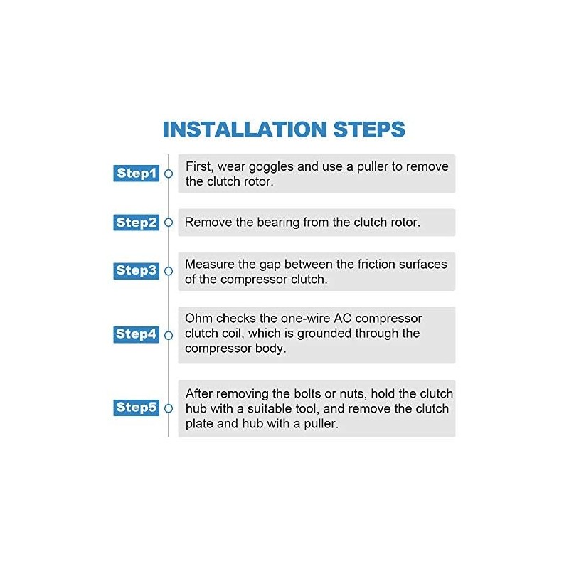 ECCPP A/C Compressor Clutch fit for 2002-2008 for Nissan Altima