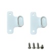 SPANSEE 2 PCS White Clothes Rail Holder Compatible with IKEA