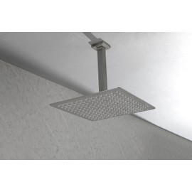 TREATLIFE HOME High Pressure Rainfall Shower Head, Water Saving, Stainless Steel, Brushed Nickel