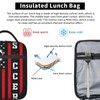 Soccer Insulated Lunch Bag - Portable Lunch Box For Women/Men/Girls/Boys