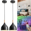 civaza Battery Operated Hanging Light with Remote,Kitchen Island Chandelier Set