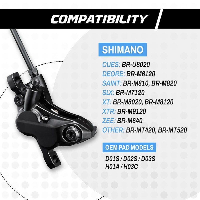epic Disc Brake Pads for Shimano Brakes | D01S, D02S,