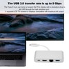 4 in 1 TypeC Adapter TypeC to USB Port HDMI