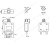 Thermal Circuit Breaker, DIYhz 15 Amp Push Button Manual Reset