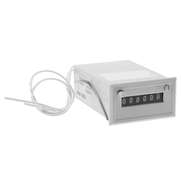 DC 12V 6-Digit Pulse Counter, Electromagnetic Frequency Counter, LCD Display,