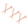 250Pcs Horseshoe Nails Copper Plating Shoeing Nails with Plastic Box