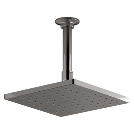KOHLER 45200-TT 2.0 GPM Contemporary Square 8" Rainhead with Katalyst Air-Induction Spray, Titanium