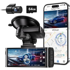 REDTIGER F7N Touch 4K Dash Cam Front and Rear Touch Screen 3.18 Inch Car Dash Camera Built-in WiFi  UHD 2160P Night Vision Parking Monitor dashcam - Select: F4