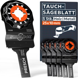 Presch Saw Blade for Wood and Metal 25 x 10 mm Set of 5