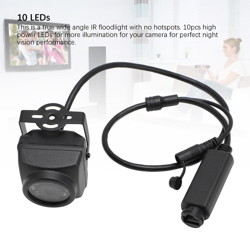 IR Illuminator Camera 8MP CMOS Image Sensor and 3.6mm Lens