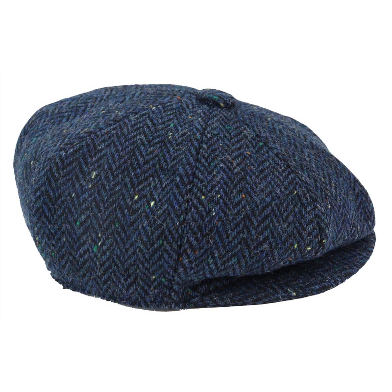 TruClothing 8 Panel Vintage Baker Boy Hat Newsboy Tweed Wool