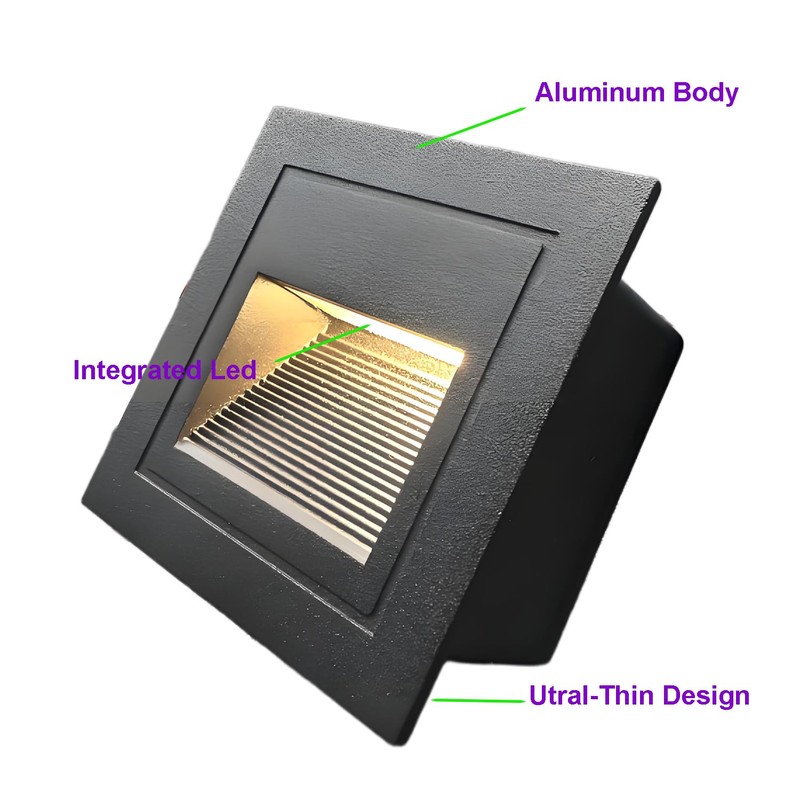 HAGICBEE LED Step Lights 120V Dimmable LED Indoor Outdoor Step