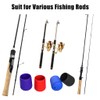 4Pcs Fishing Rod Butt Caps,Dia 0.87in / 22mm Silicone Rod