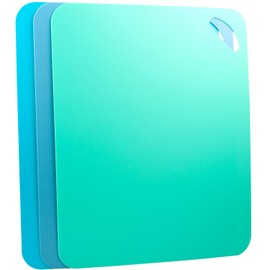 Plastic Flexible Cutting Mats for Kitchen, 3pcs Color Coded Chopping Board Set, Cutting Board Sheet for Kitchen Cooking, Dishwasher Safe（13x10.6"）