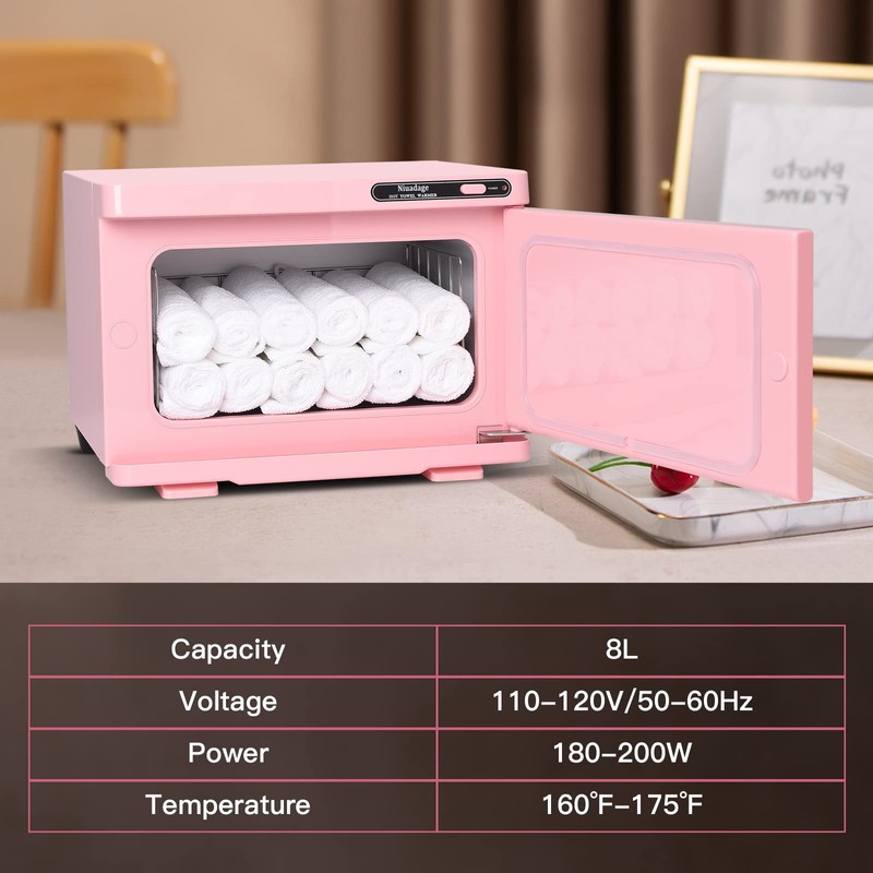 Niuadage Hot Towel Warmer Cabinet 8L, Facial & Spa Towel