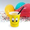 VEPATIM 50 Hot and Cold Drinks Paper Cups Smiling Face