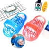 Comfortable Exfoliating Foot Wash and Foot Brush for Bathroom Foot Care Slipper Blue 2ea