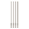 Broppe 4 Pcs Slotted Screwdriver Bit Set Magnetic Flat Head