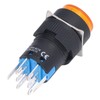 25Pcs Momentary Push Button Switch Self Locking 8 Pin Round