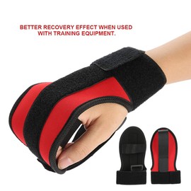 Finger Splint Brace Stroke Gloves, Fixed Rehabilitation Training Hand Fist Splint for Stroke Hemiplegia Elderly, Patient and Athlete (Velcro Gloves)