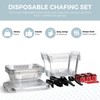 Alpha Living 6 Pack - Disposable Chafing Dish Buffet Set,
