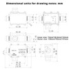 MAKERELE Waterproof Junction Box 3 Way IP68 Cable Connector Wire