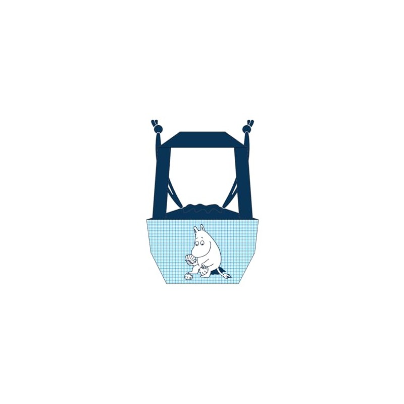 Marushin Pouch Blue Shell 01 Moomin