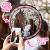 Bfigift Custom Horse Portrait Art Suncatcher Stained Glass Remembrance Decor