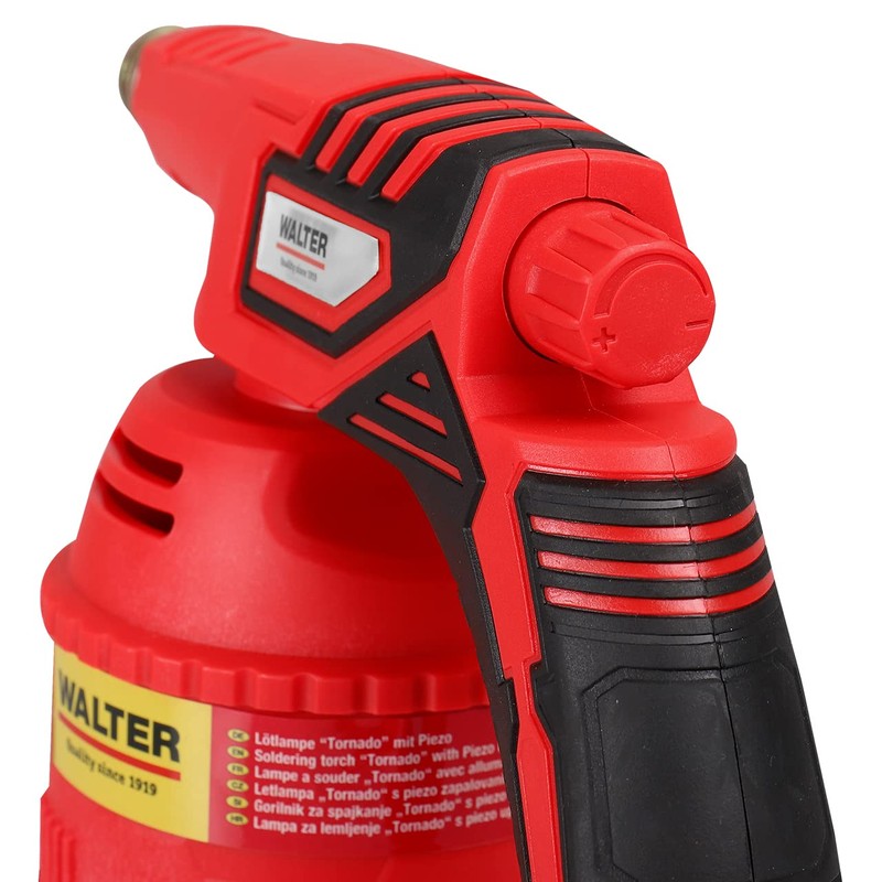 WALTER Blow Torch with Piezo - Powerful Soldering Torch with
